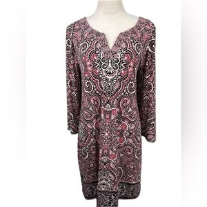 White House Black Market paisley and medallion Patterned Dress size XL